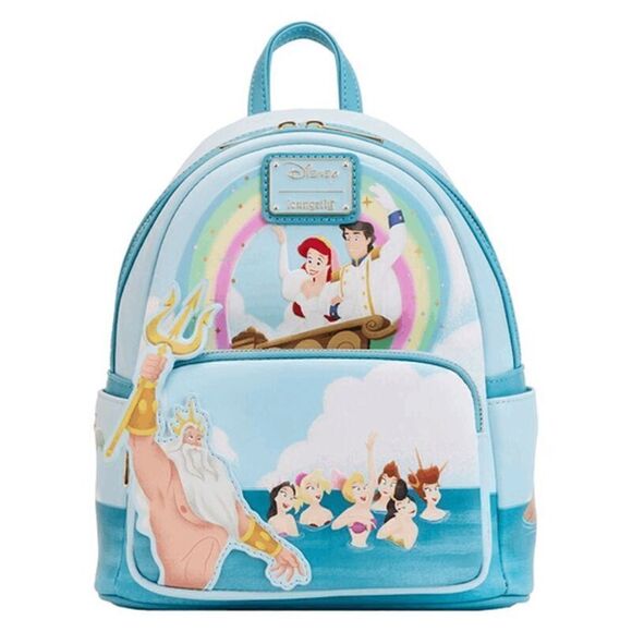 Disney Loungefly The Little Mermaid Ariel and Friends Mini Backpack
